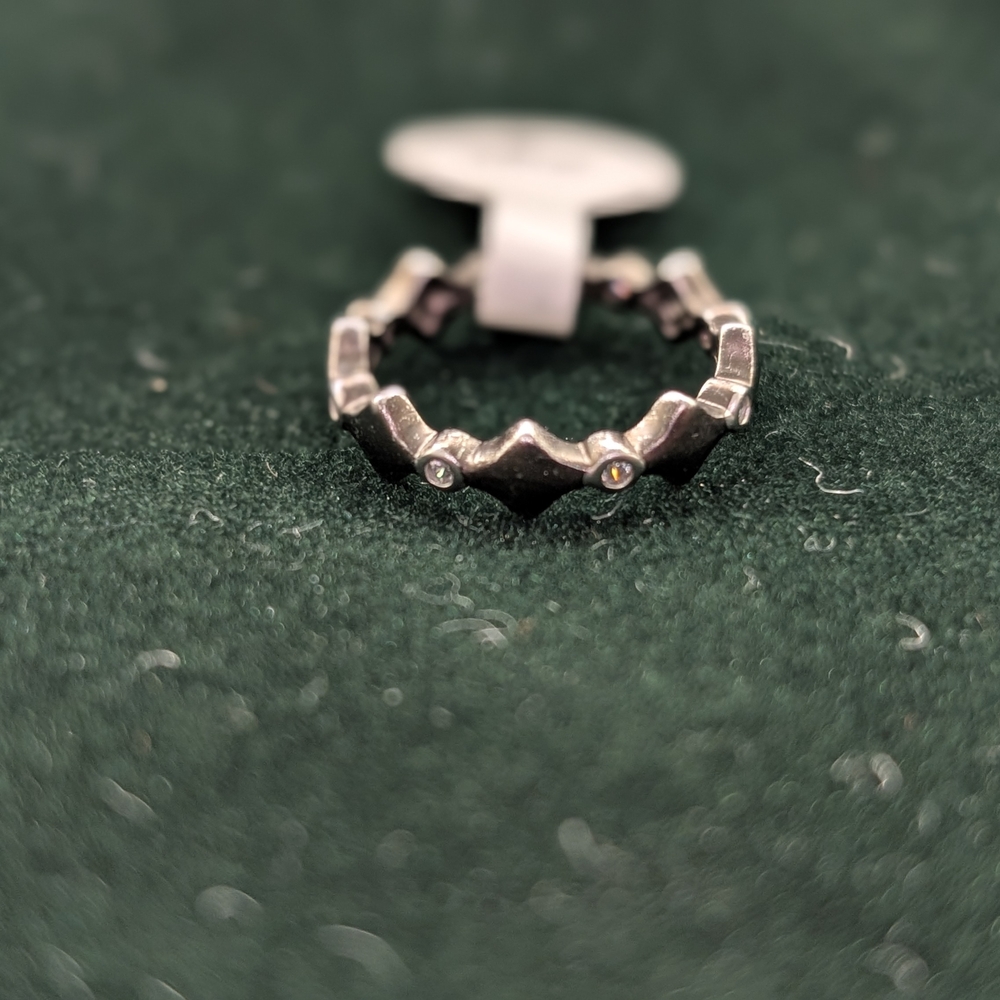 Freida Rothman Stackable Chevron Accent Sterling Ring - Size 5